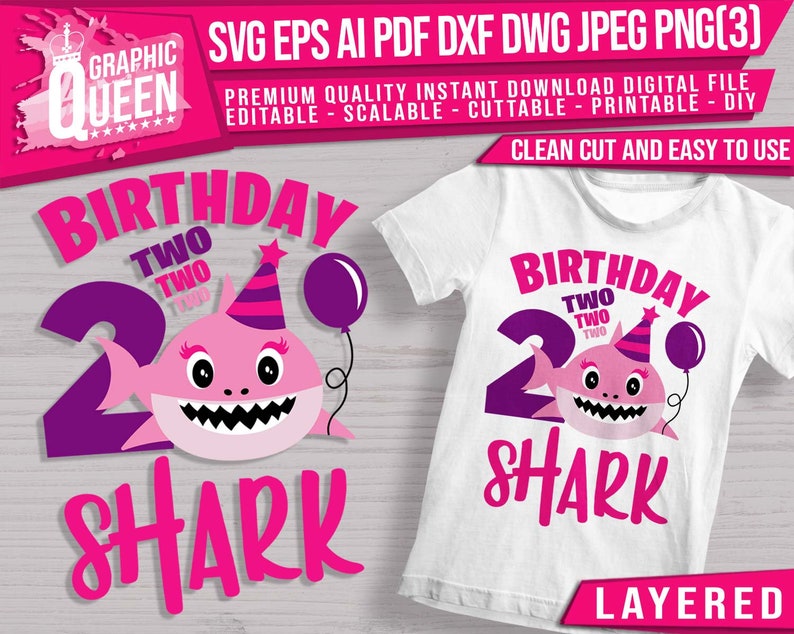 Free Free 177 Birthday Shark 2 Svg SVG PNG EPS DXF File