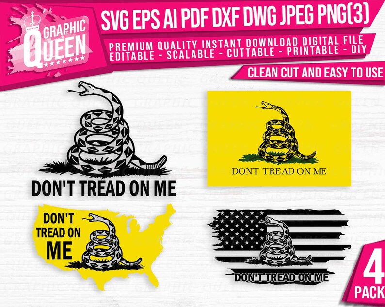 Don’t Tread on Me Svg Bundle Don’t Tread on Me Vector - Etsy Canada
