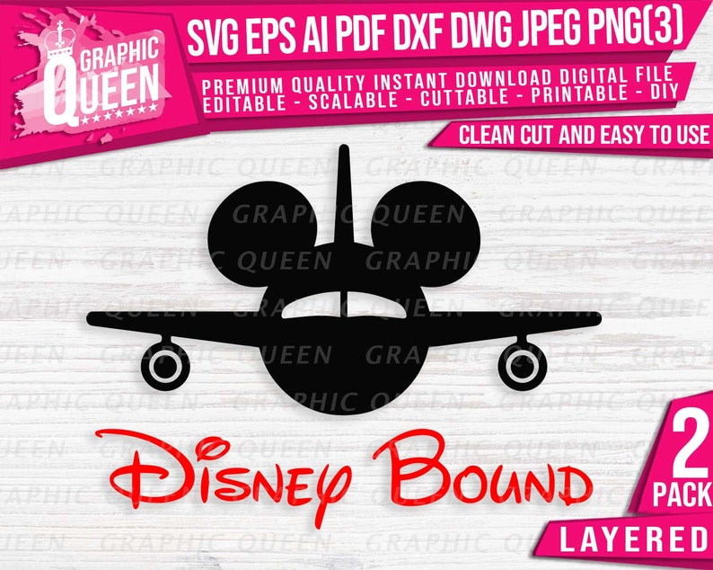 Download Disney Bound SVG plane Mickey Bound svg Minnie Bound svg ...