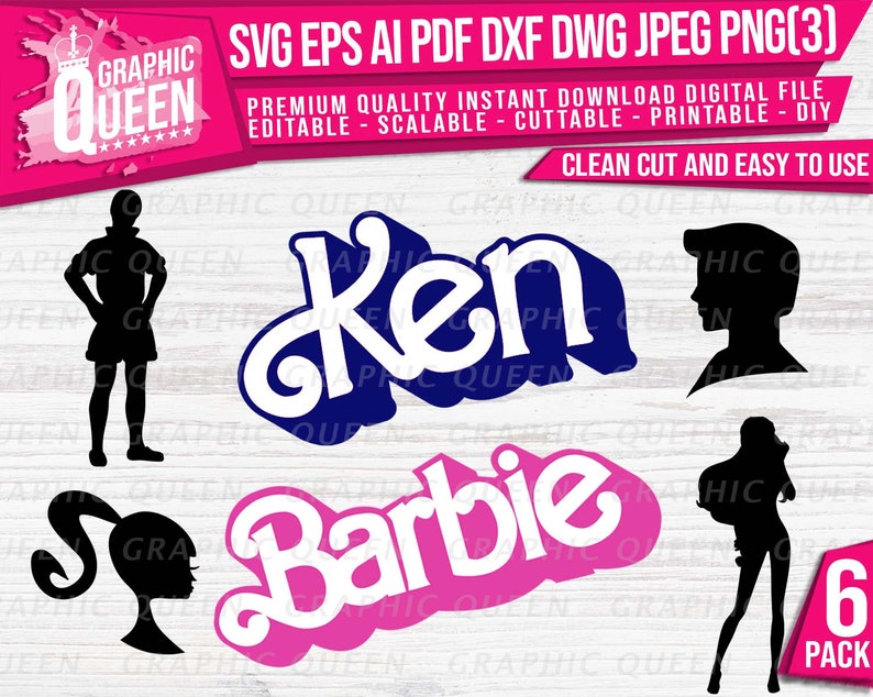 Download Barbie Ken SVG pack Barbie Ken Printable Clipart svgpng ...