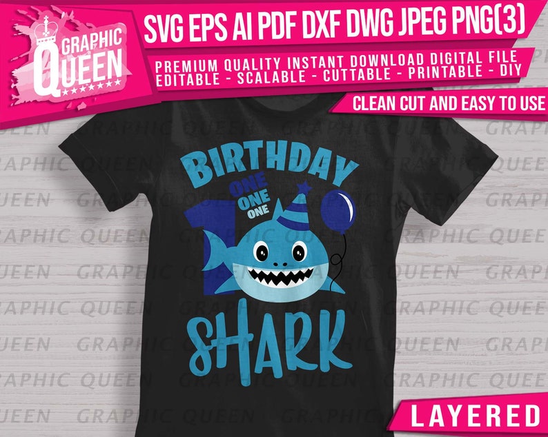 Free Free 236 1St Birthday Shark Svg SVG PNG EPS DXF File