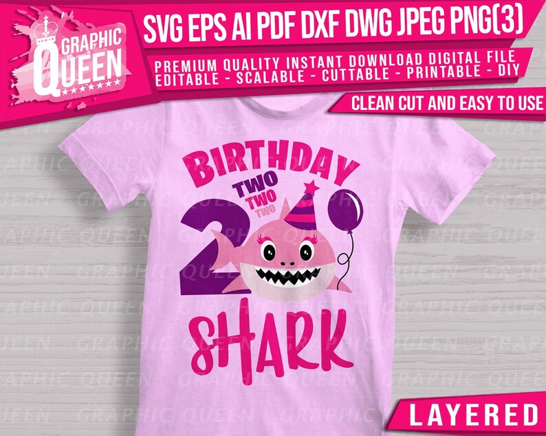 Free Free 235 Birthday Shark 2 Svg SVG PNG EPS DXF File