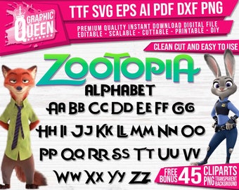zootopia printables etsy