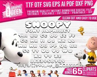 Snoopy Font Etsy