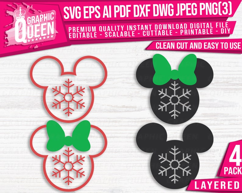 Free Free 91 Mickey Snowflake Svg Free SVG PNG EPS DXF File