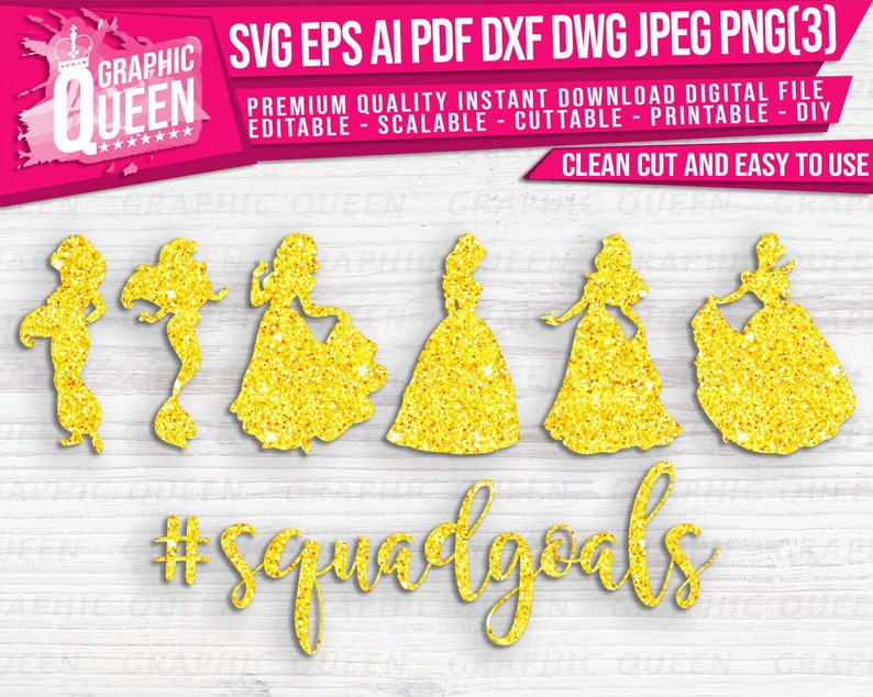Download Squad Goals SVG Princess Squadgoals Vector Cut Files ...
