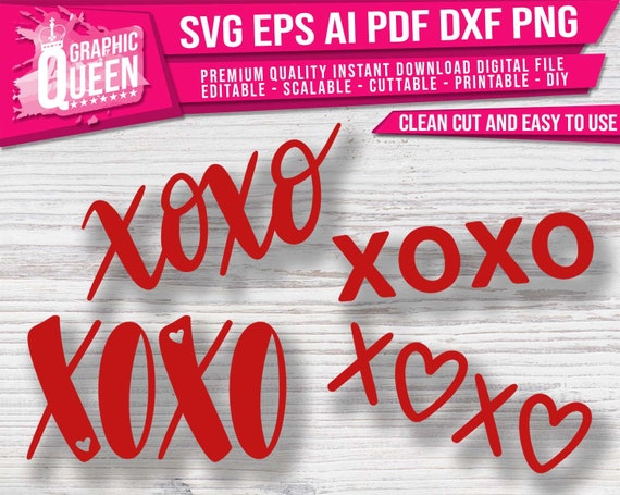 Download Free Xoxo Svg Xoxo Love Xoxo Best Friends Forever Valentine Etsy SVG Cut Files