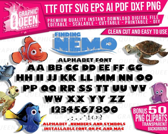 finding nemo font