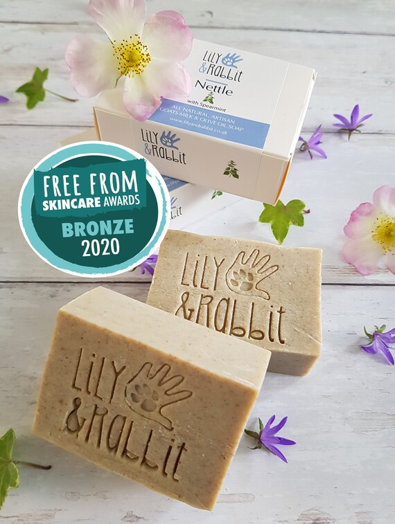 Nettle with Spearmint Goats Milk & Olive Oil Soap Handmade All Natural 115ge …