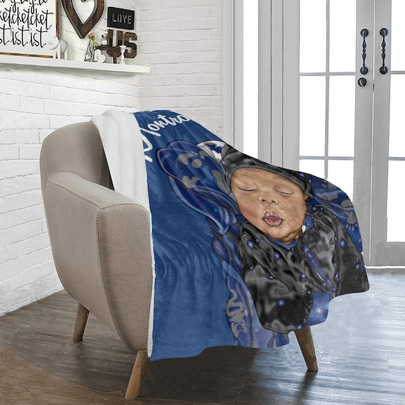 Personalized Baby Boy Blanket Fleece Blanket Custom Name Blanket Newborn Baby Boy Baby Shower Gift African American Baby Boy Etsy UK