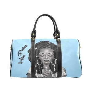 Travel Bag, African American Duffle Bag, Weekend Travel Bag