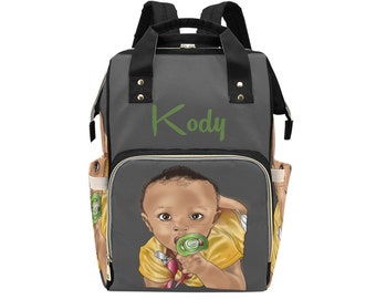 Personalized Baby Bag/ Diaper Bag/  Baby Girl Backpack/ Clothing Bottles Bag/ Unisex Baby Shower Gift