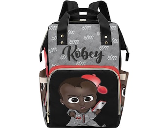 Personalized Baby Bag/ Diaper Bag/  Baby Boy Backpack/ Clothing Bottles Bag/ Baby Shower Gift