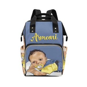 Personalized Baby Bag/ Diaper Bag/  Baby Boy Backpack/ Clothing Bottles Bag/ Baby Shower Gift