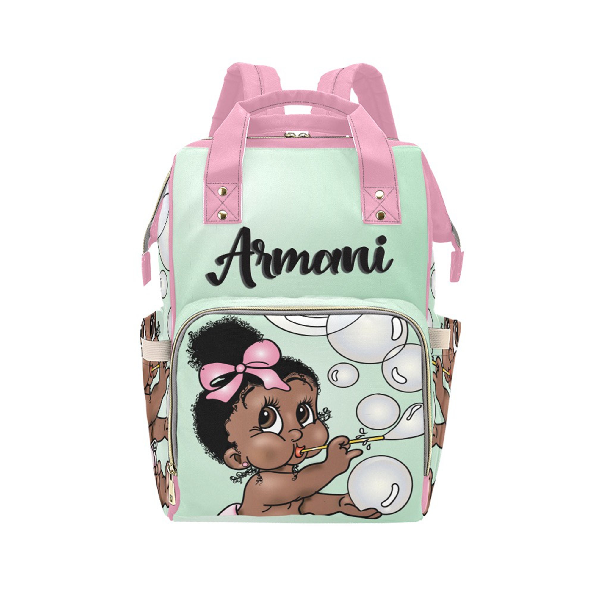 Armani pink girls backpack Guess Girls Pink Logo Backpack | Junior Couture USA main image 4