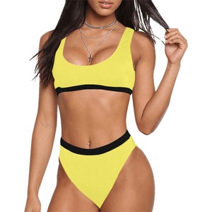 Sporty High Waisted Bikini Swimsuit