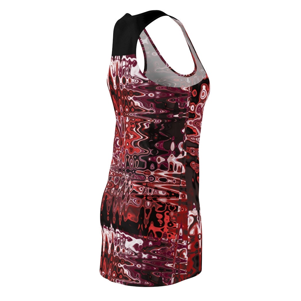 red and black t shirt dress Danger Women's T-Shirt Dress  After Infinite