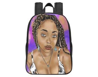 Lovin' My Braids Girls Fabric Backpack