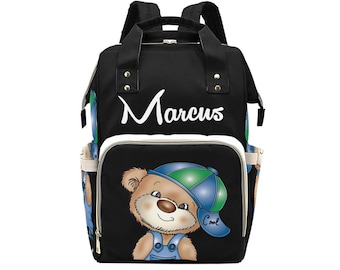 Personalized Baby Bag/ Diaper Bag/  Baby Boy Backpack/ Clothing Bottles Bag/ Baby Shower Gift