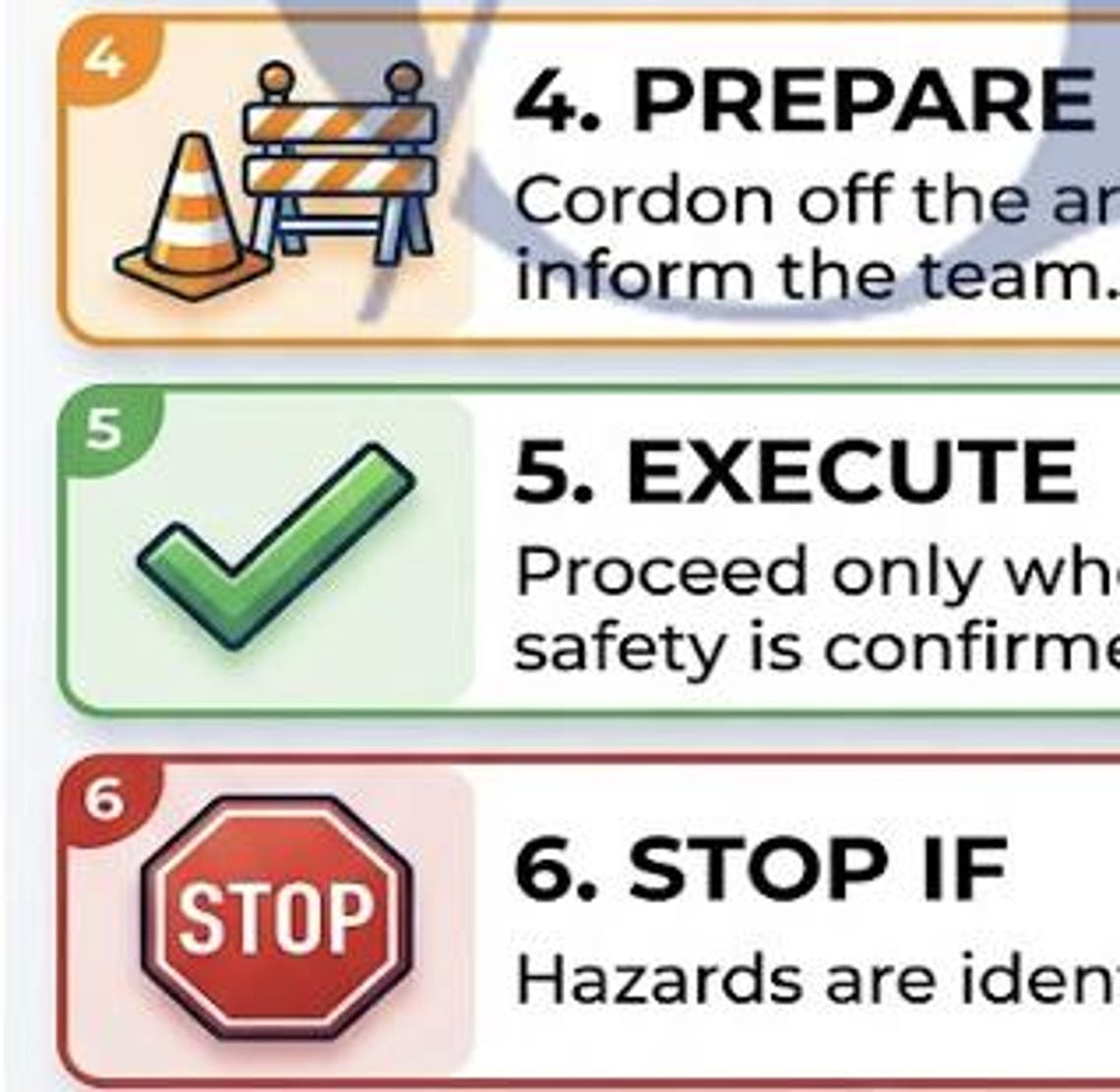 Construction Safety Poster | Pre-work Checklist, Toolbox Talk Guide ...