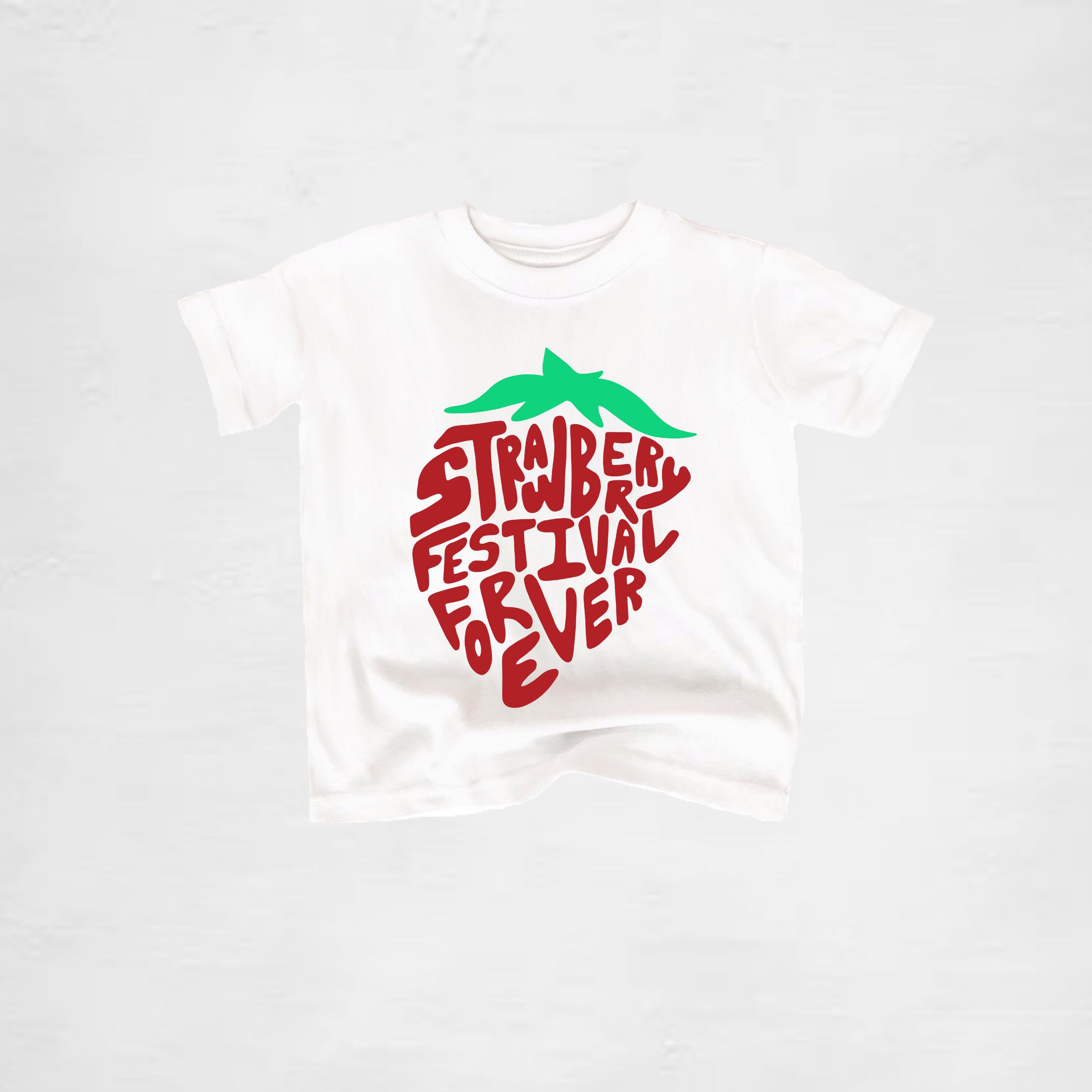 Strawberry Festival Forever Youth Graphic T-shirt / Spring