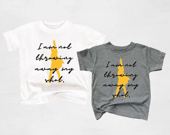 Hamilton 'Not Throwing Away My Shot' Youth T-Shirt