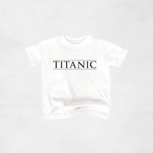 Youth Titanic graphic t-shirt / toddler t-shirt / baby t-shirt / kids boat shirt / the titanic / handmade kids shirt