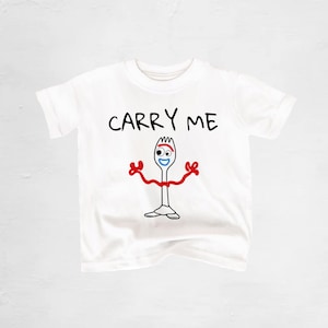 Forky ‘Carry Me’ youth t-shirt / forky kids and toddler shirt / Baby character shirt