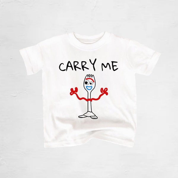 Forky ‘Carry Me’ youth t-shirt / forky kids and toddler shirt / Baby character shirt