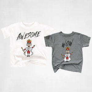 Youth Hamilton King George III AWESOME WOW sibling t-shirt, Hamilton toddler t-shirt, Hamilton baby shirt