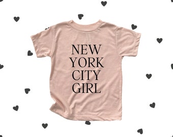 Handmade New York City Girl T-shirt: Baby, Toddler, Youth