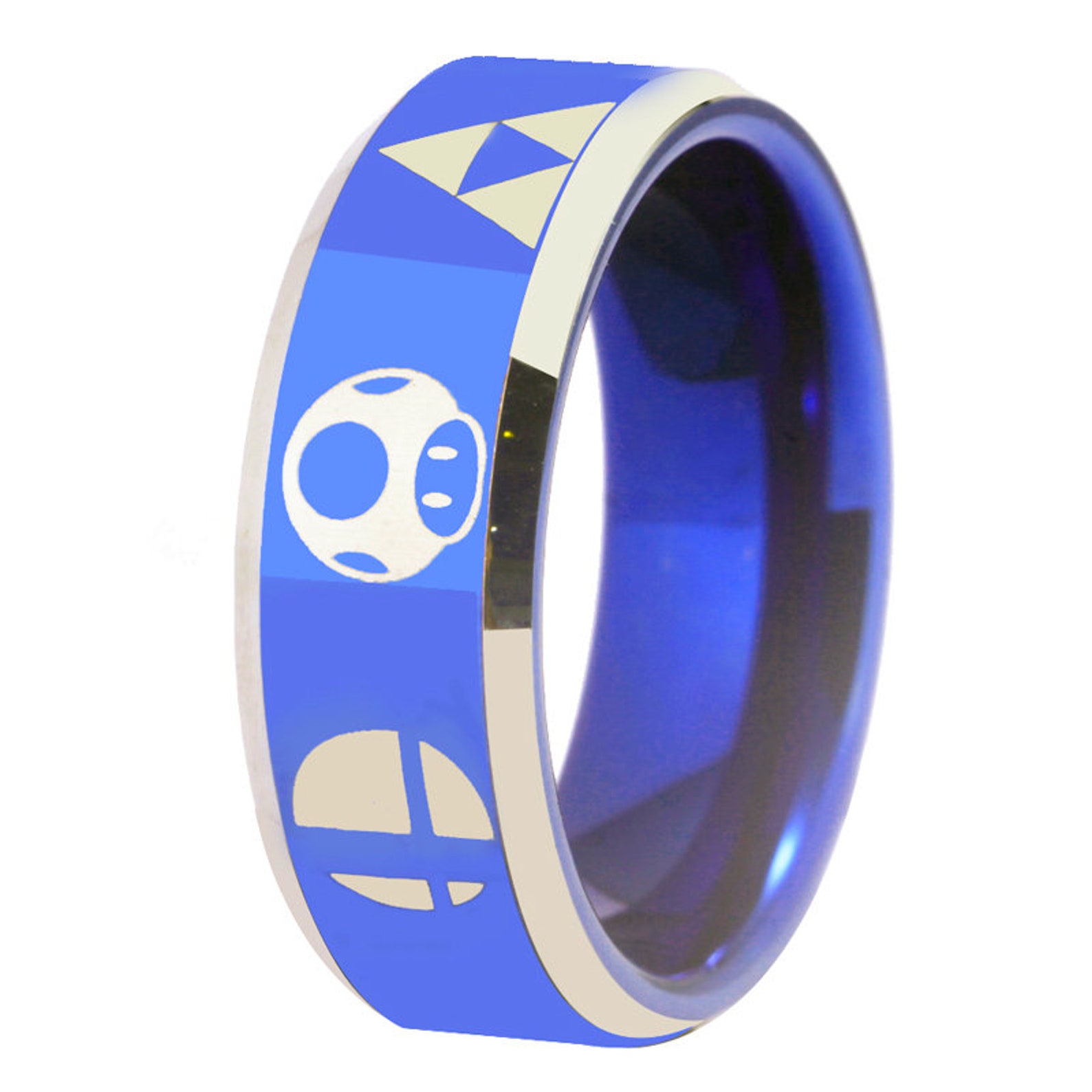 Blue Legend of Zelda Gaming Tungsten Ring Men Women Couple Etsy Canada