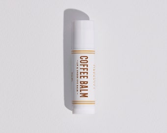 Coffee Infused lip balm and under eye cream, Natural Organic Lard Lip Balm, animal fat skincare