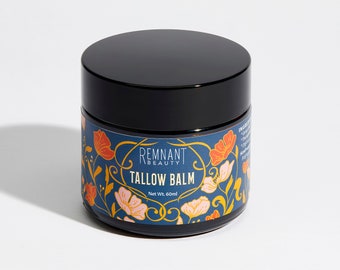 Tallow Balm Organic, Grass fed Whipped  / tallow skin cream / animal fat face moisturiser