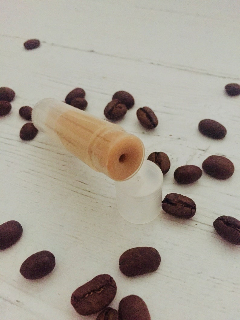 Coffee Infused lip balm and under eye cream Natural Organic Etsy