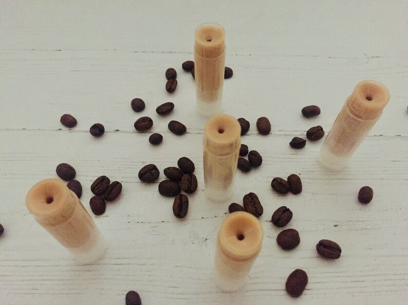 Coffee Infused lip balm and under eye cream Natural Organic Etsy