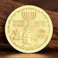 Donald Trump Cyrus Golden Plated Commemorative Coin 40mm : Jerusalem Jewish Temple product logo