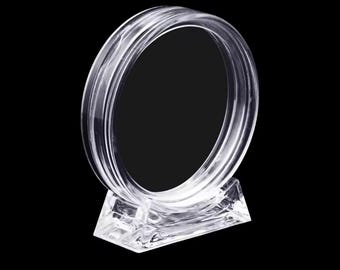 Clear Acrylic Coin Capsule Display Stand | 40mm Coin Holder Base