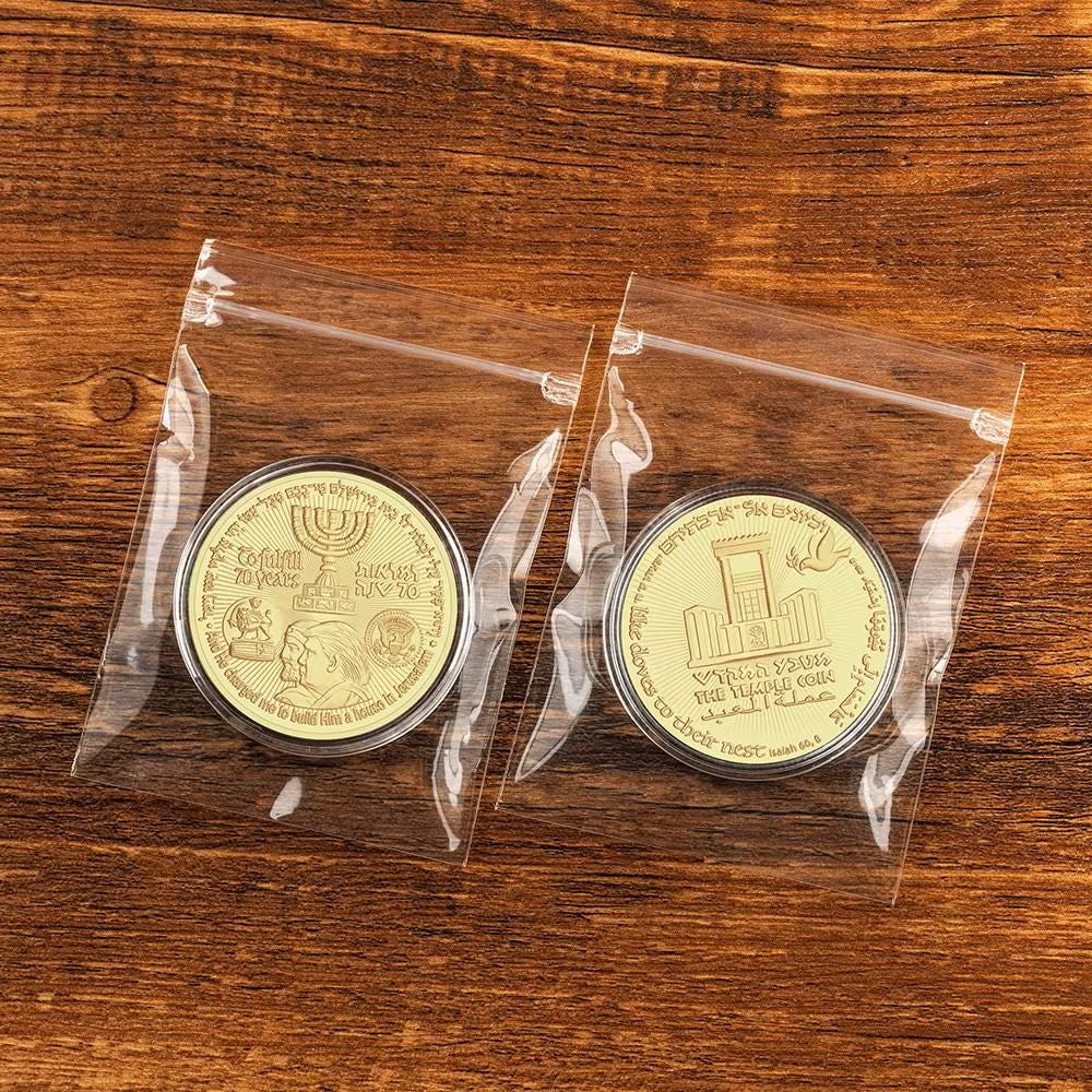 thumbnail image 2 of Donald Trump 2024 King Cyrus Jewish Temple Jerusalem Coin – Collectible Gift For Fans 2 of 6