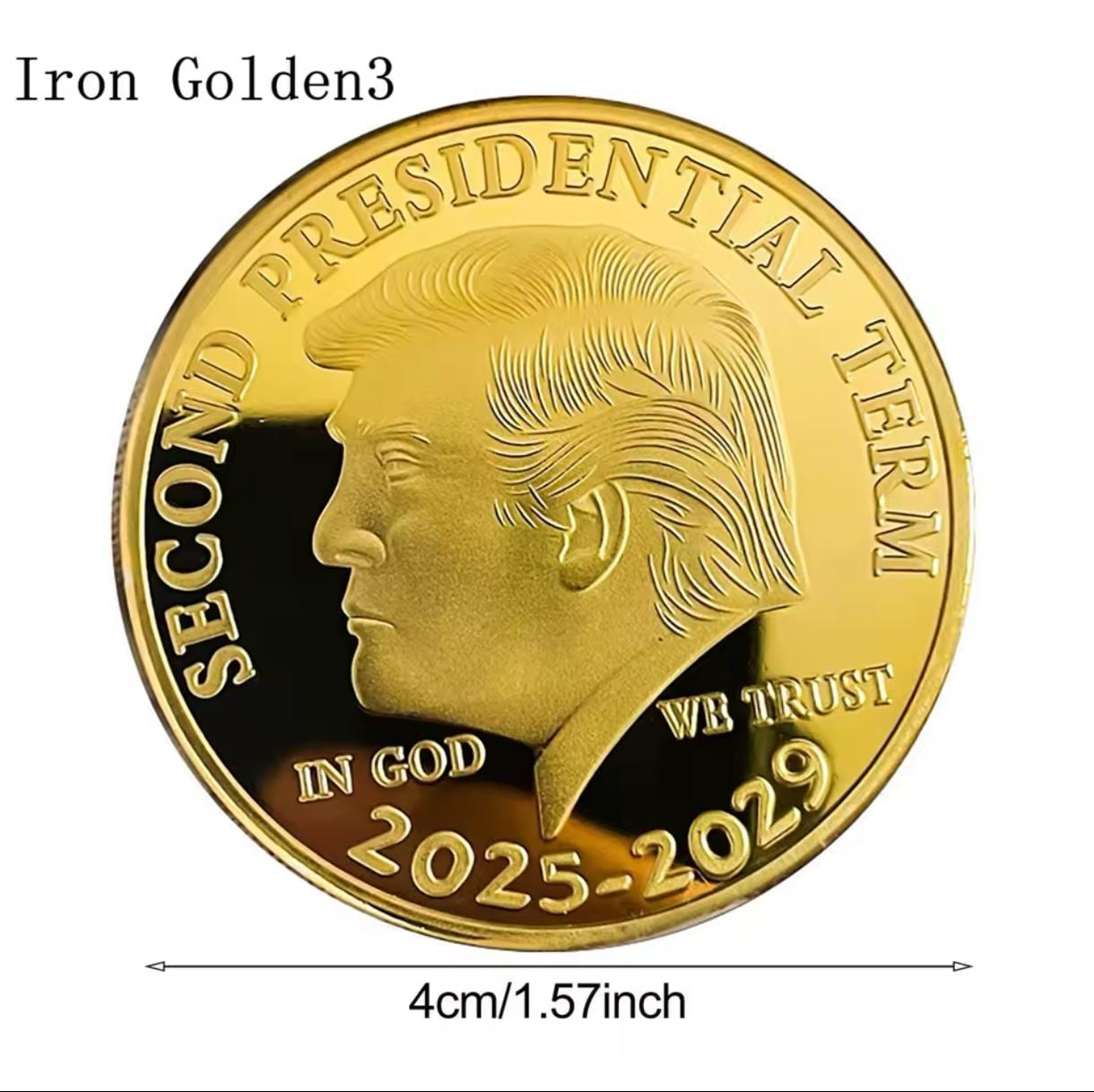 ドナルド・トランプ 2025-2029 第二期 金メッキ記念コレクションコイン