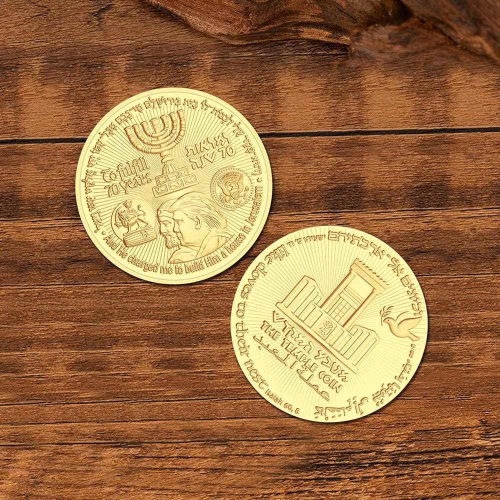Donald Trump 2016 Hat US Presidential Candidate Collectibles Donald Trump  Jerusalem Israel Commemorative Coin - Jewish Temple Collectible, Silver  Plated Metal Commemorartive Coin US Presidential Candidate Collectibles