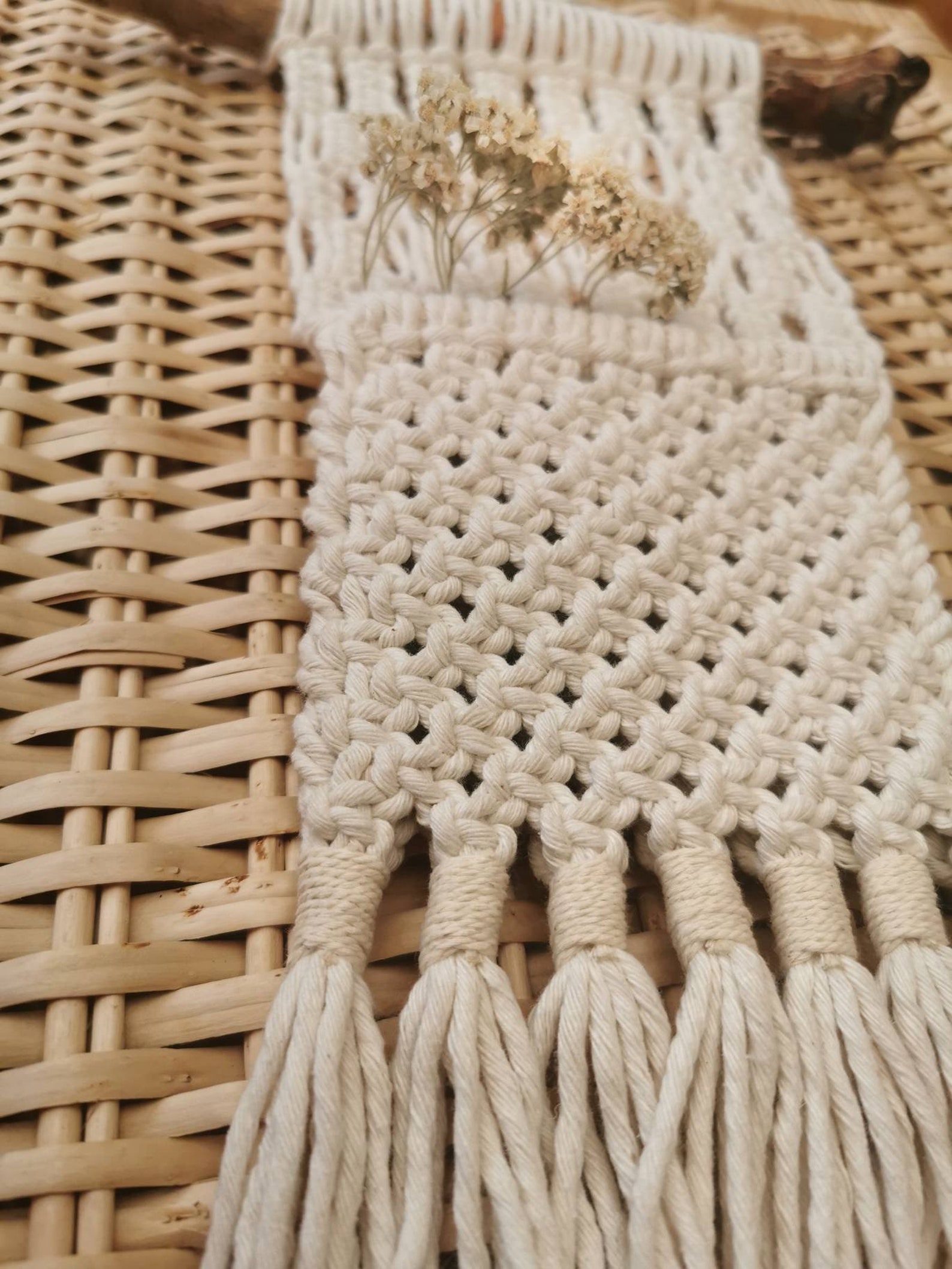 Macrame Wall Hanging Pouch// Boho Storage Pocket//geometric Etsy UK