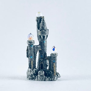 Pewter Castle with Swarovski Crystal Prisms, Crystal Fireball and Crystal Accents