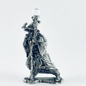 Pewter Wizard with Staff, Swarovski Crystal Fireball, and Three Birds