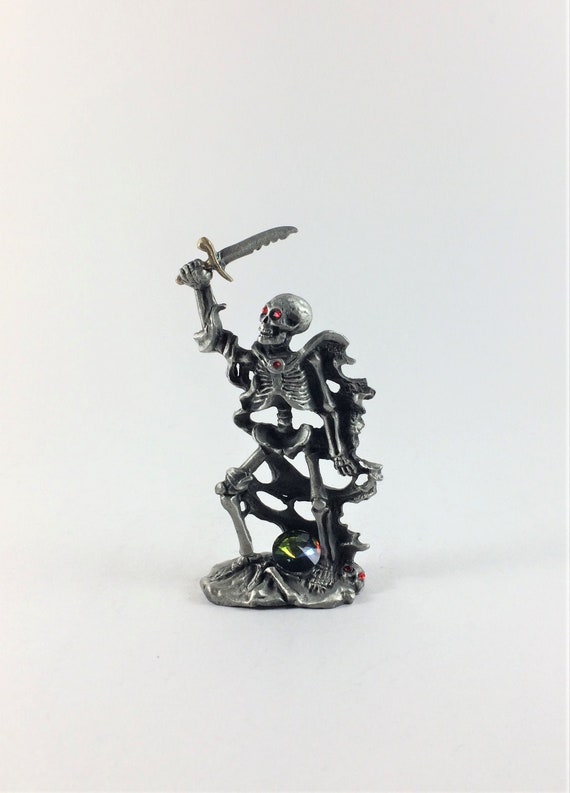 Pewter Skeleton Figurines