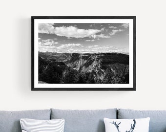 Paisaje de Nueva Zelanda en blanco y negro