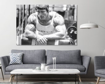 ARNOLD SCHWARZENEGGER POSTER Conquer Pumping Iron Bodybuilding Gym Weights A3 A4