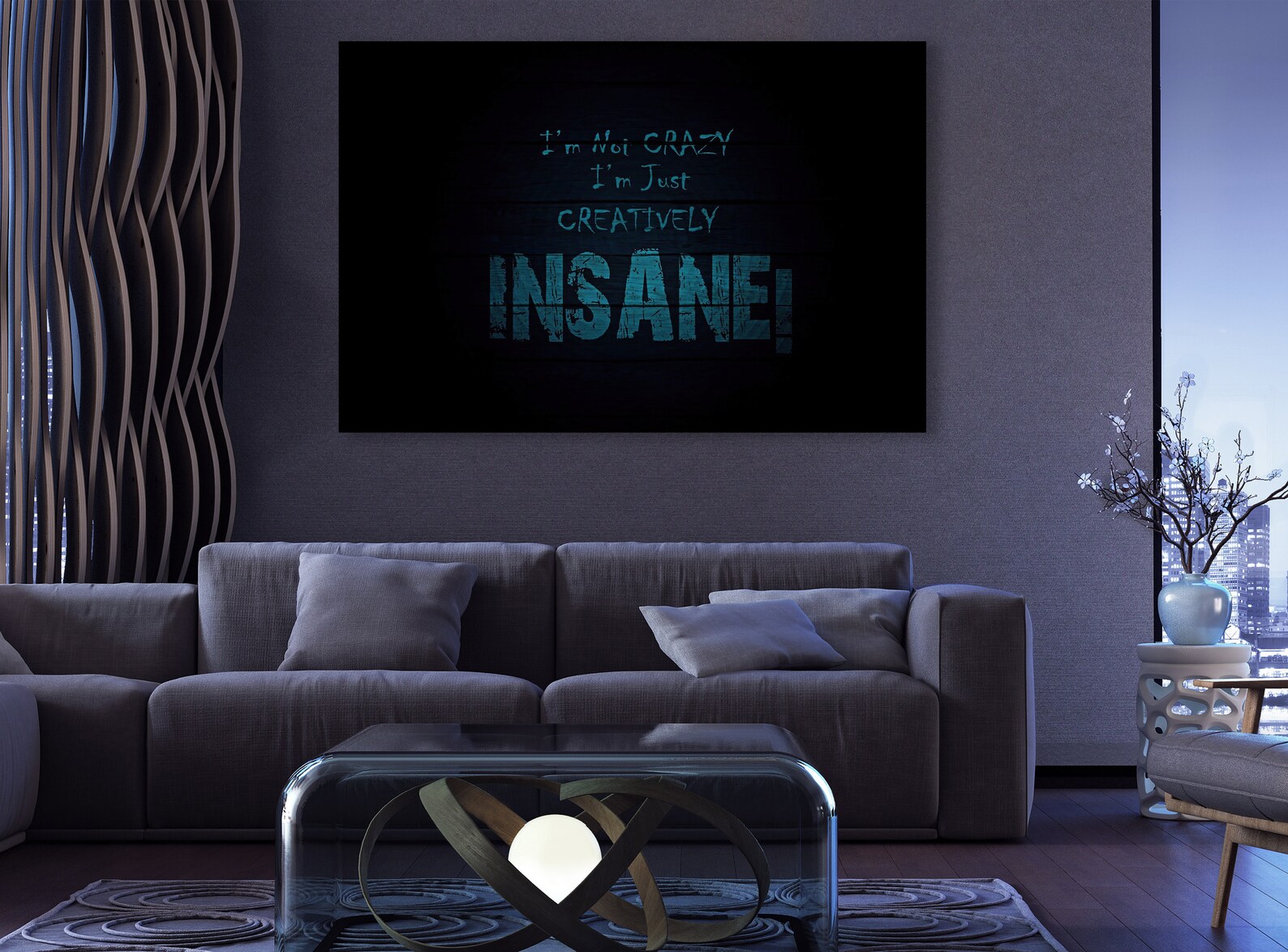 I am not Crazy I am Just Creatively Insane Large Poster | Etsy