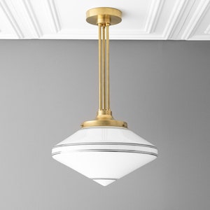 Pendant Light - Art Deco Glass - Ceiling Lighting - Deco Pendant Light - Globe Chandelier - Art Deco Lighting - Model No. 7879