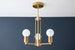 Art Deco - Chandelier - Light Fixture - Brass Chandelier - Modern Light - Ceiling Light - Hanging Fixture - Deco Fixture - Model No. 9459